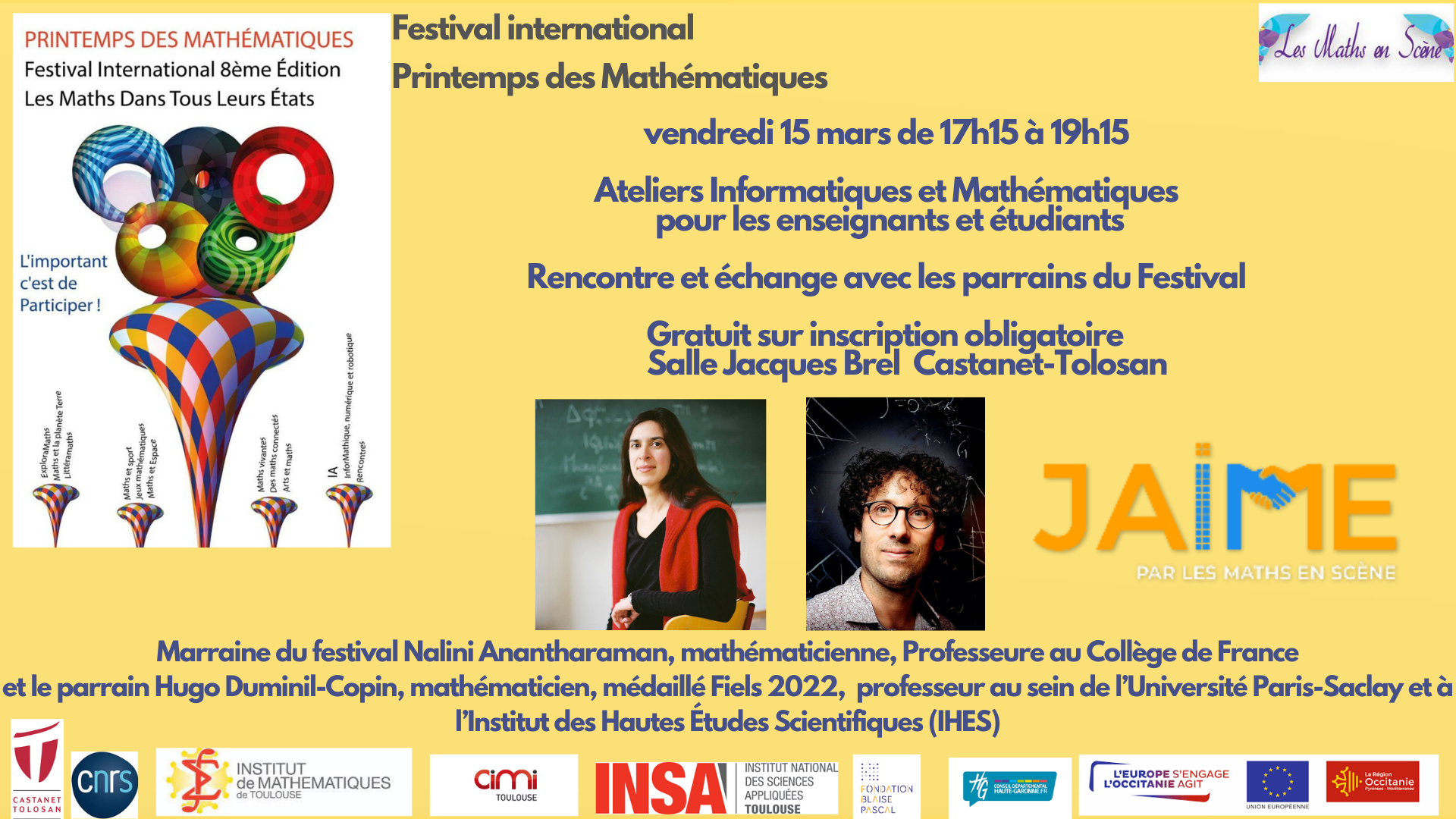 Festival 2024 Les Maths en Scène